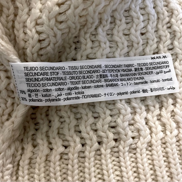 NEW * Zara * Lace Knit Sweater Cardigan Medium - Picture 5 of 7
